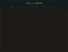 Tablet Screenshot of juliaesamson.com